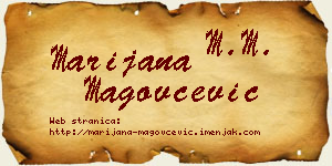 Marijana Magovčević vizit kartica
